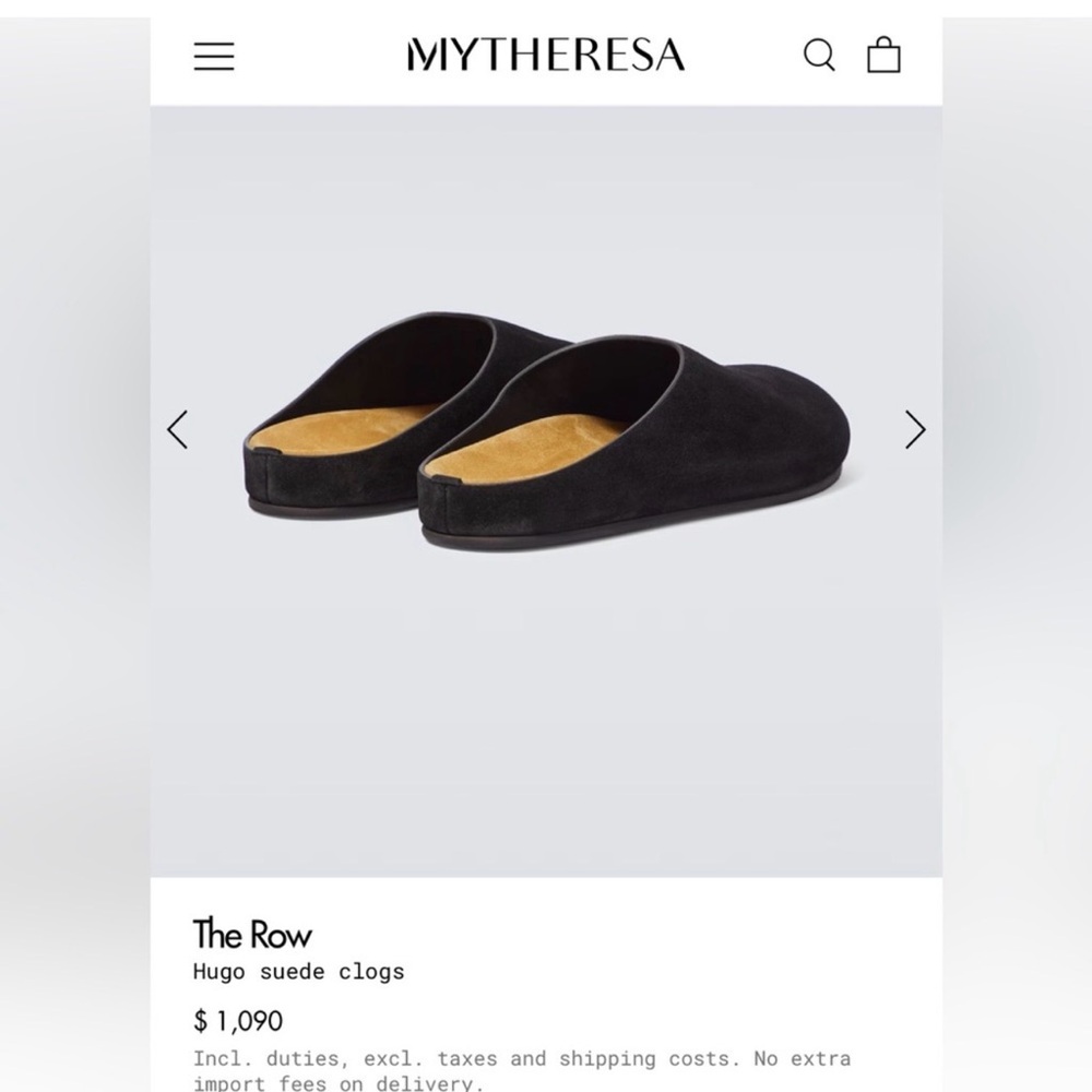 The Row Black Hugo Suede Cloag Loafers - Picture 6 of 6